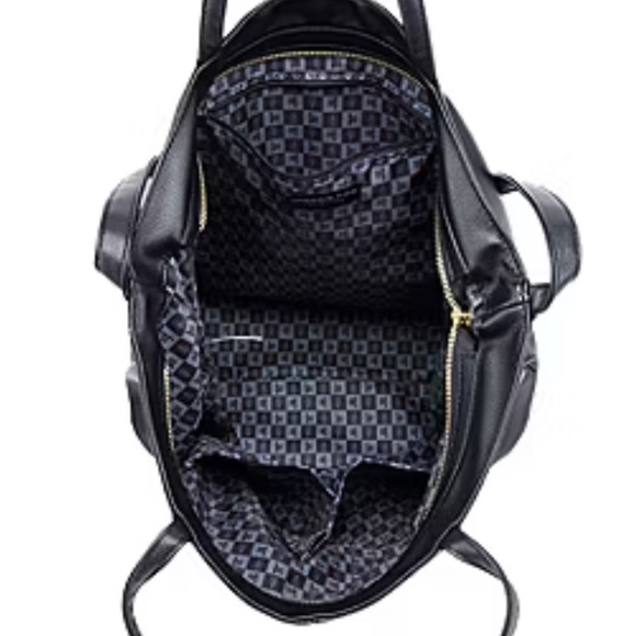 ✨NWT London Fog Laura Large Black Slouchy Tote Bag - Picture 6 of 10